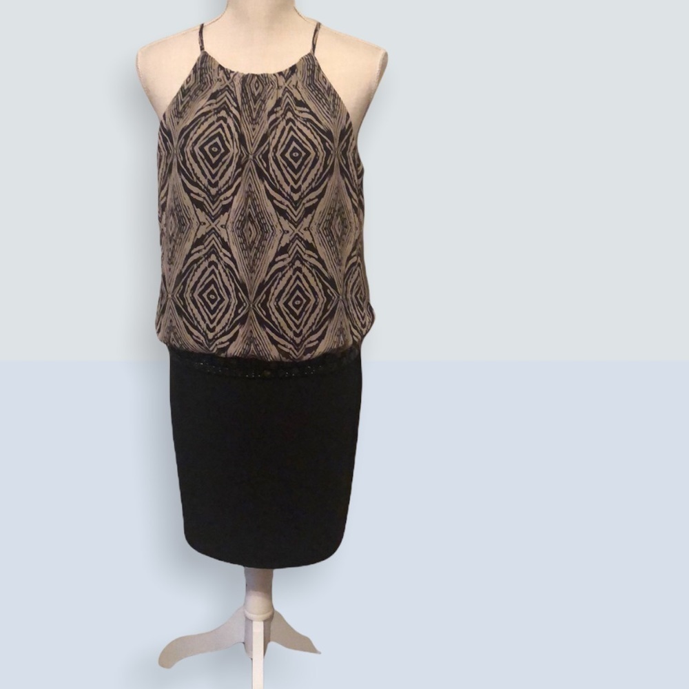 Bisou bisou chemise style black dress. Sz 8